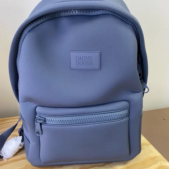Dagne Dover Blue Unisex Backpack in grey-blue Indi Diaper Backpack Large, Ash Blue - Dagne Dover Maternity  main image 4